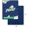 NCAA Florida Gulf Coast Eagles Diagonal Ghost Checker Double Sided Blanket - 3 of 3