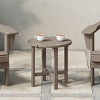 WestinTrends All-Weather Outdoor Patio Round Poly Adirondack Side Table - 2 of 4
