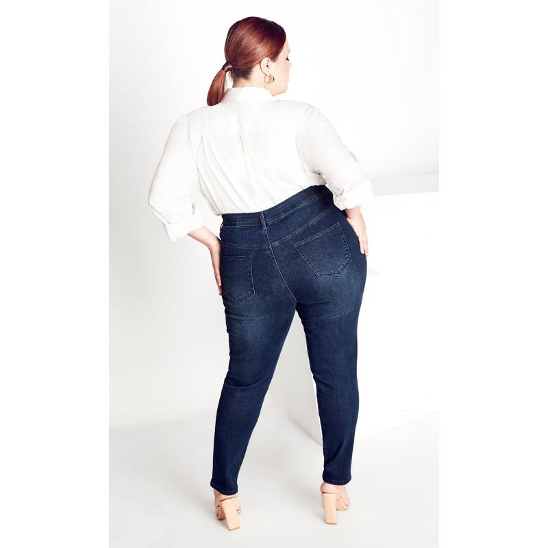 Women's Plus Size Wild Beauty Jean - ink | ARNA YORK, 2 of 5