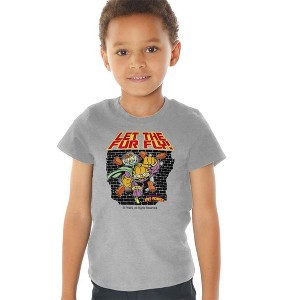 Toddler Boys' Garfield Let the Fur Fly T-Shirt Athletic Heather - 1 of 4