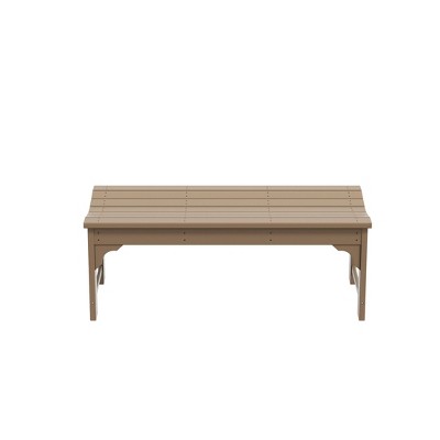 WestinTrends  Backless All-Weather Outdoor Bench for Patio Garden