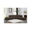 Meridian Furniture,Arc Brown Boucle Fabric Modular Sofa - 2 of 4