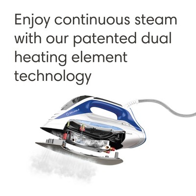 Velocity 240IR Blue and White Compact Vapor Generator Steam Iron