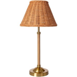 Mark & Day Cadi 20"H x 10"W x 10"D Modern Brown Table Lamps - 1 of 4