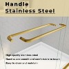 NicBex Shower Door 44-48"W x 72"H Adjustable Semi Frameless Double Sliding Glass Tub Door with 1/4" (6mm) Clear Tempered Glass - 4 of 4