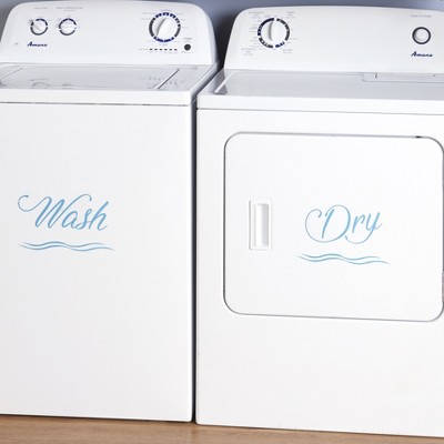 Lakeside Washing Machine and Dryer Decals - Washer and Dry Appliance Accents