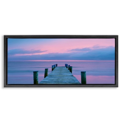 Stupell Industries Dock at Sunset Horizon, 25" x 11"