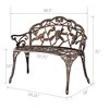 Karl Home | Bronze Color Powder Coated Aluminium Outdoor Bench - 2 of 4
