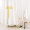 Deny Designs April Lane Art Block Monogram Shower Curtain - 2 of 3