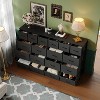 63" Wide Heavy-Duty Dresser,18 Fabric Drawers w/ Charging Station, Steel Frame & Wood Top for Bedroom Storage - 2 of 4