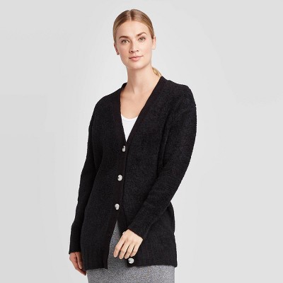 black button up cardigan women's