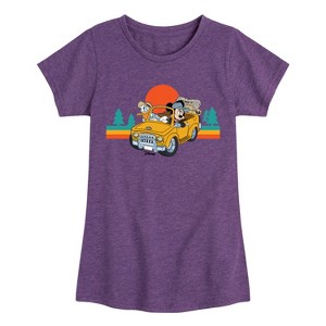 Girls' - Disney - Lets Hit The Road Fitted Short Sleeve Graphic T-Shirt - 1 of 4