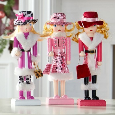 BrylaneHome Set Of 3 Nutcracker Girls