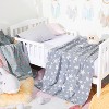 3 Layer Muslin Cotton Toddler Blanket, Super Soft and Warm Crib Blanket - NTBAY - 4 of 4