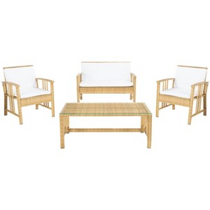 Reslor 4 Piece Living Set - Indoor/Outdoor - PAT7713 - Safavieh - 1 of 4