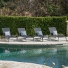 Christopher Knight Home Oscar Patio Aluminum and Mesh Chaise Lounges with Adjustable Back (Set of 4) - 2 of 4