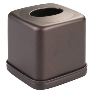 iDESIGN York Metal Facial Tissue Box Cover - 1 of 4