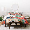 Deny Designs Full/Queen Emanuela Carratoni Christmas Patchwork Duvet Cover and Pillow Sham Red - 3 of 4