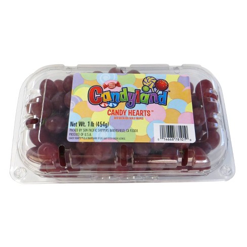 Candy Hearts Red Seedless Grapes - 1lb : Target