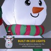 6 FT Christmas Inflatable Snowman, Xmas Blow Up Snowman with LED Lights for Indoor, Outdoor, Lawn, Garden - 4 of 4