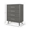 Child Craft Cranbrook 4 Drawer Dresser for Nursery or Bedroom, Anti-Tip Kit Included to Prevent Tipping, Non-Toxic, Baby Safe Finish - 3 of 4