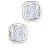 SHINE by Sterling Forever Sterling Silver Cushion Cut Bezel Set Stud Earrings - 3 of 4