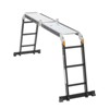 Cesicia 12FT Black 7-in-1 3-Step Folding Ladder with Scaffolding Plank - 2 of 4
