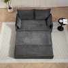 Sleeper Sofa,Corduroy Convertible Sleeper Sofa With USB Charging Ports And Pillows,Convertible Sofa Bed,Sleeper Sofa  For Living Room-Cuddlewood - 3 of 4