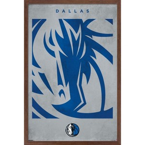 Trends International NBA Dallas Mavericks - Logo 25 Framed Wall Poster Prints - 1 of 4