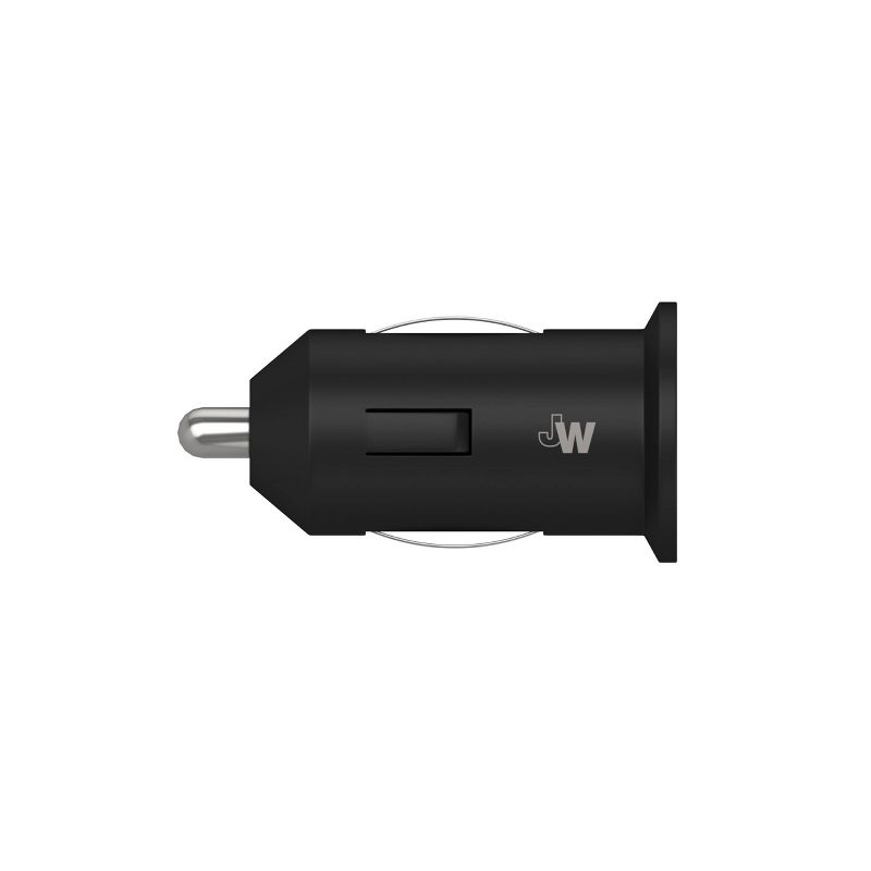 Just Wireless 2.4A/12W 1-Port USB-A Car Charger with 6&#39; TPU USB-C to USB-A Cable - Black, 4 of 14