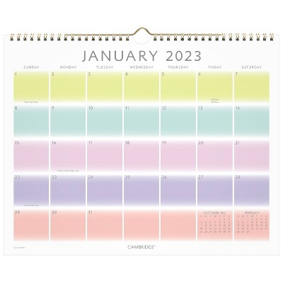 2023 Wall Calendar 14.875"x11.875" Array - Cambridge