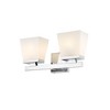 Astor 2-Bulb Steel Vanity Fixture - Modern Dimmable Bathroom Lighting, Damp Rated - 4 of 4