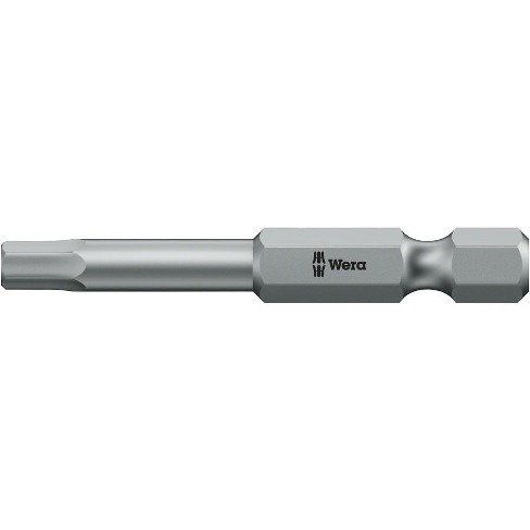 Wera 840/4 Z Bits - 5 X 89mm Ductile And Tough For Hard Materials 