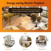 Tangkula 28" Electric Fireplace 900/13500W Wall Recessed Electric Heater w/Remote Control & Thermostat for Home Office - 4 of 4