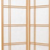 6 ft. Tall Double Cross Shoji Screen - Natural (4 Panels) - 2 of 3