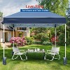 GustoWave Portable Outdoor 10x10 Ft Pop Up Canopy Tent, Waterproof and UV Protection - 4 of 4