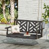 PAGED Swing Chair Outdoor, 2-Seater Hanging Bench With Chains, Patio Furniture Swing For Backyard Garden Poolside - 2 of 4
