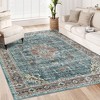 Area Rug Vintage Floral Rug for Living Room Soft Stain Resistant Rug Indoor Boho Carpet for Bedroom Dining Nursery Room - 2 of 4