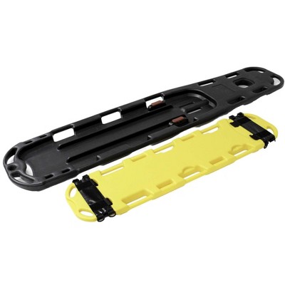 Kemp USA 72" 2 in 1 Black and Yellow Standard Rescue Spine Board for Adults, and Children