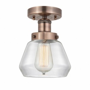 Fulton - 1 Light Semi-Flush Mount In Industrial Style-8.25 Inches Tall and 6.5 Inches Wide - 1 of 1