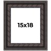 PosterPalooza | 3.5" Wide Ornate Black Picture Frame - UV Acrylic, Foam Board Backing, Hanging Hardware - 2 of 4