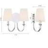 Crystorama Lighting Payton 2 - Light Sconce in  Polished Chrome - 4 of 4