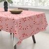 Lathe & Quill Candy Canes Pink - Tablecloth Society6 - 3 of 3
