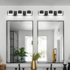 Dimmable LED Bathroom Vanity Light,Modern Black Acrylic Vanity Fixture Over Mirror,Wall Sconce for Bathroom/Bedroom - 4 of 4