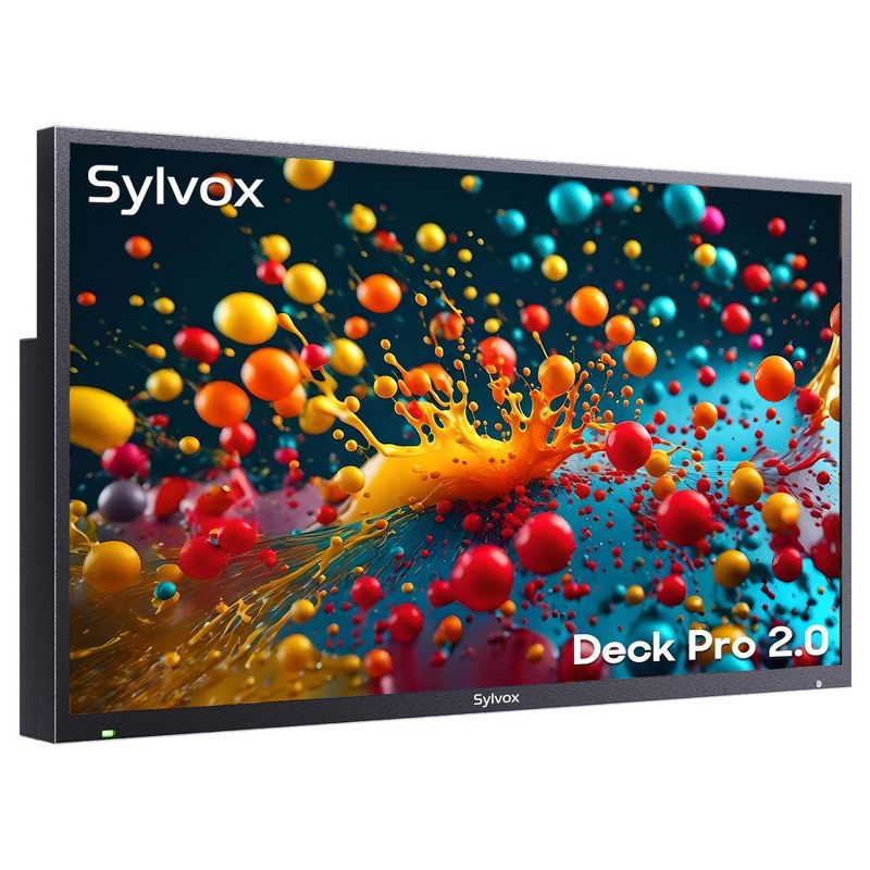SYLVOX Outdoor TV, 55'' Smart Google TV with Dolby Atmos HDR 10, Voice Remote, 1000nits IP55 Waterproof Television for Partial Sun (Deck Pro 2.0), 2 of 7