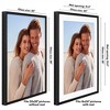Americanflat 20x28 Picture Frame with Polished Plexiglass - Use as 16x24 Frame with Mat or 20x28 Frame Without Mat - Soho Collection - Black - 2 of 4