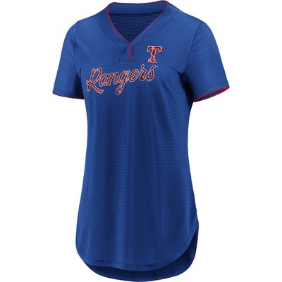 texas rangers button up jersey