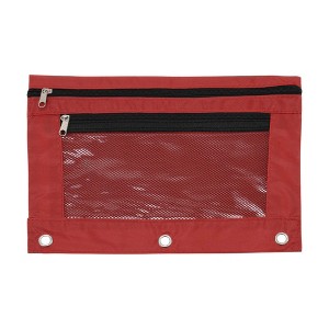 Unique Bargains Pencil Case for 3 Ring Binder Double Layer Smooth Zipper for Folders - 1 of 4