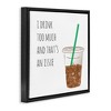 Stupell Industries Drink Too Much Funny Coffee Phrase, 18" x 18" - 3 of 4
