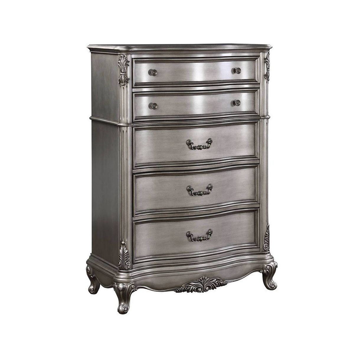 Acme Furniture Ariadne 5-Drawer Dresser Antique Platinum Finish - thumbnail 8
